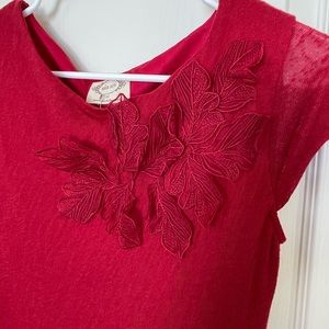 Joy Folie Mia Joy poinsettia dress Girls size 12